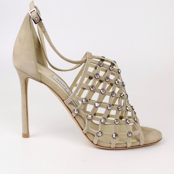 NEW JIMMY CHOO Crystal Strappy Sandals - Picture 5 of 12